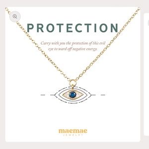 Sapphire "Evil Eye" Protection Necklace